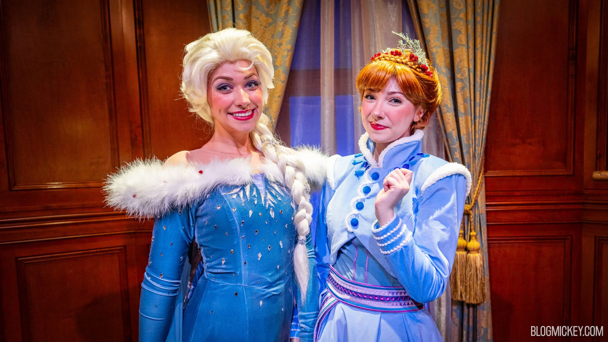 Anna & Elsa Debut Olaf's Frozen Adventure Costumes for Mickey's Very Merry  Christmas Party Meet and Greet
