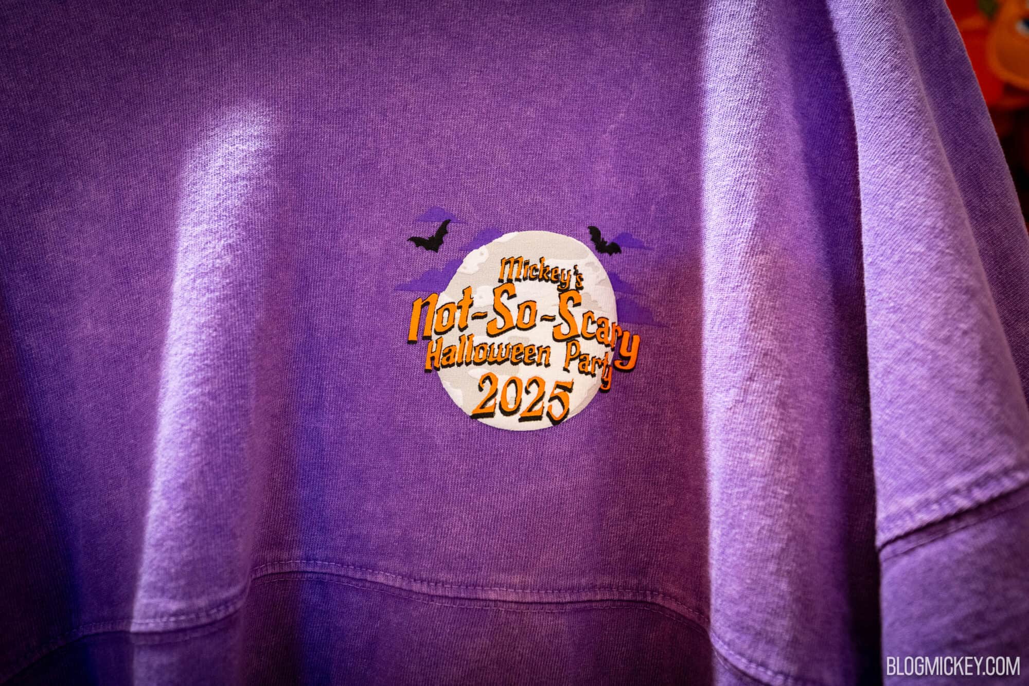 Purple Halloween Party spirit jersey with Mickey's Not So Scary Halloween Party logo