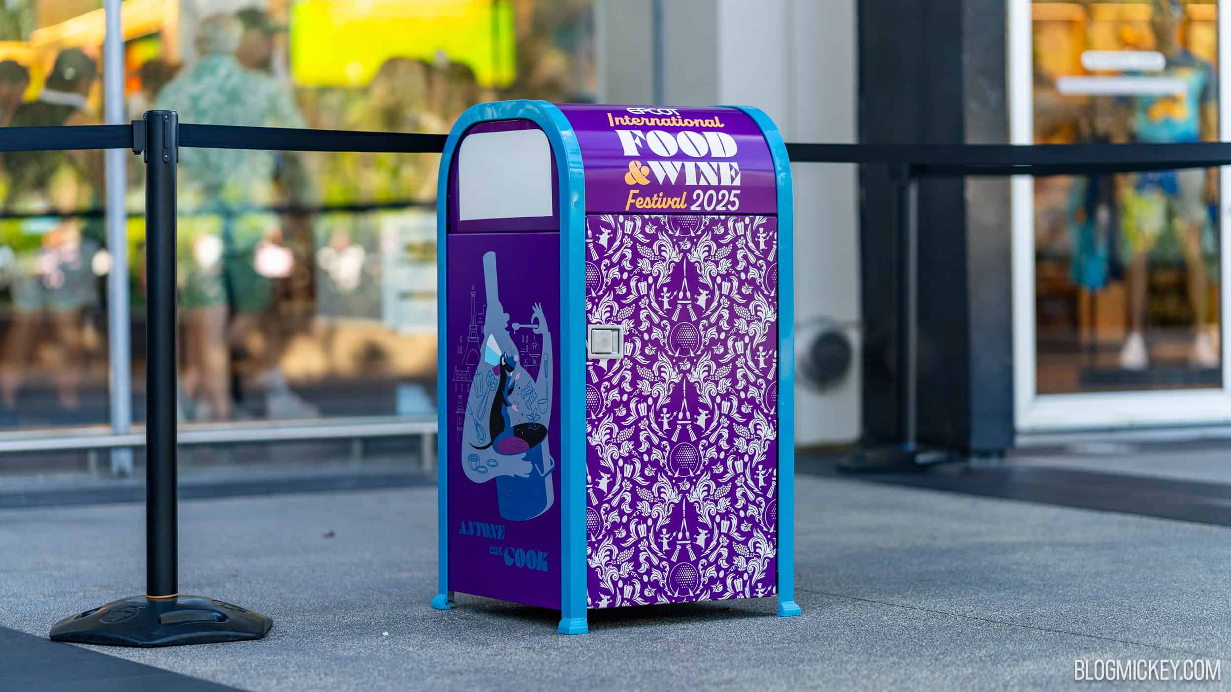 First EPCOT Food & Wine Festival-Themed Trash Cans Debut