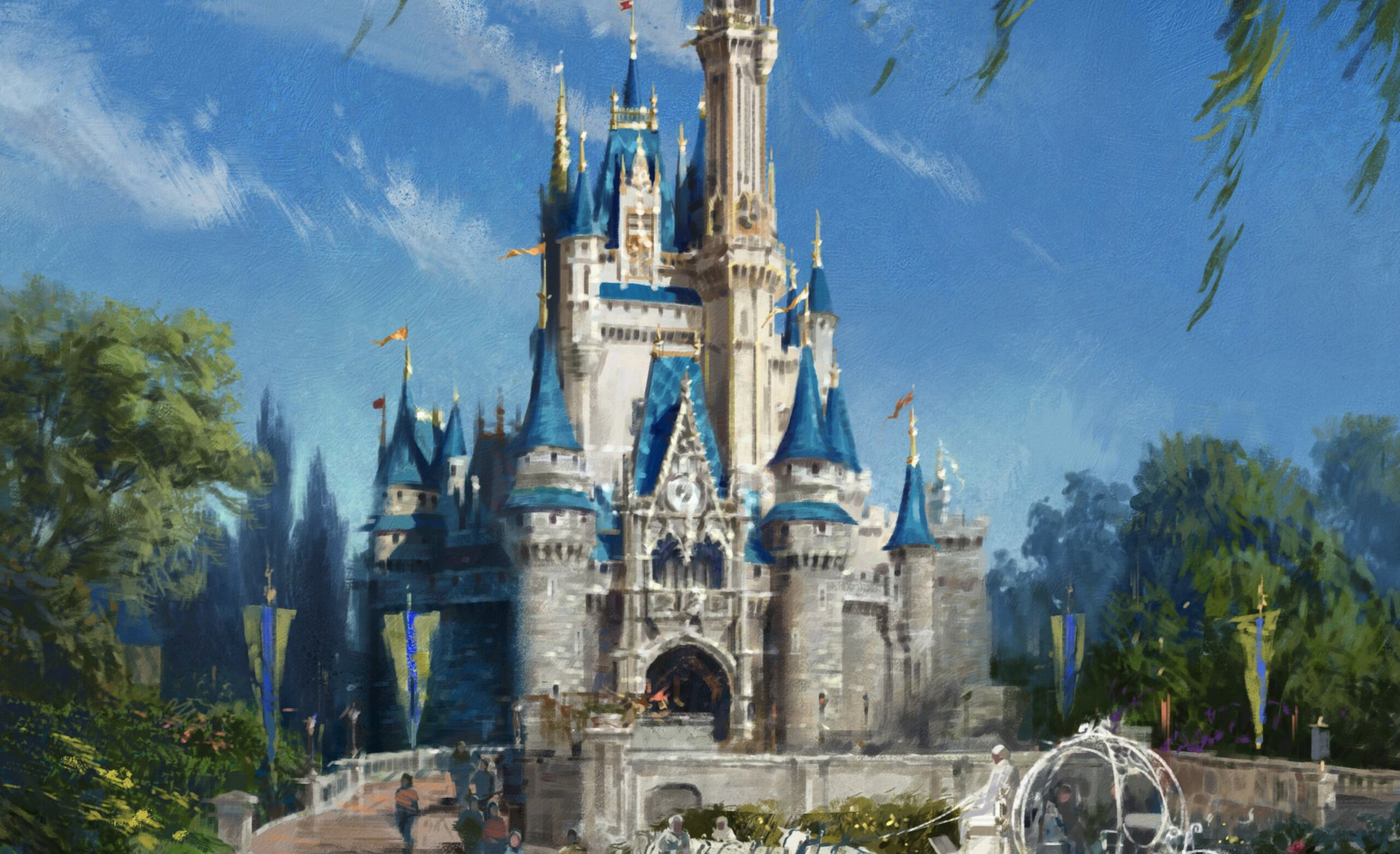 Cinderella Castle Returning to Original Color Scheme