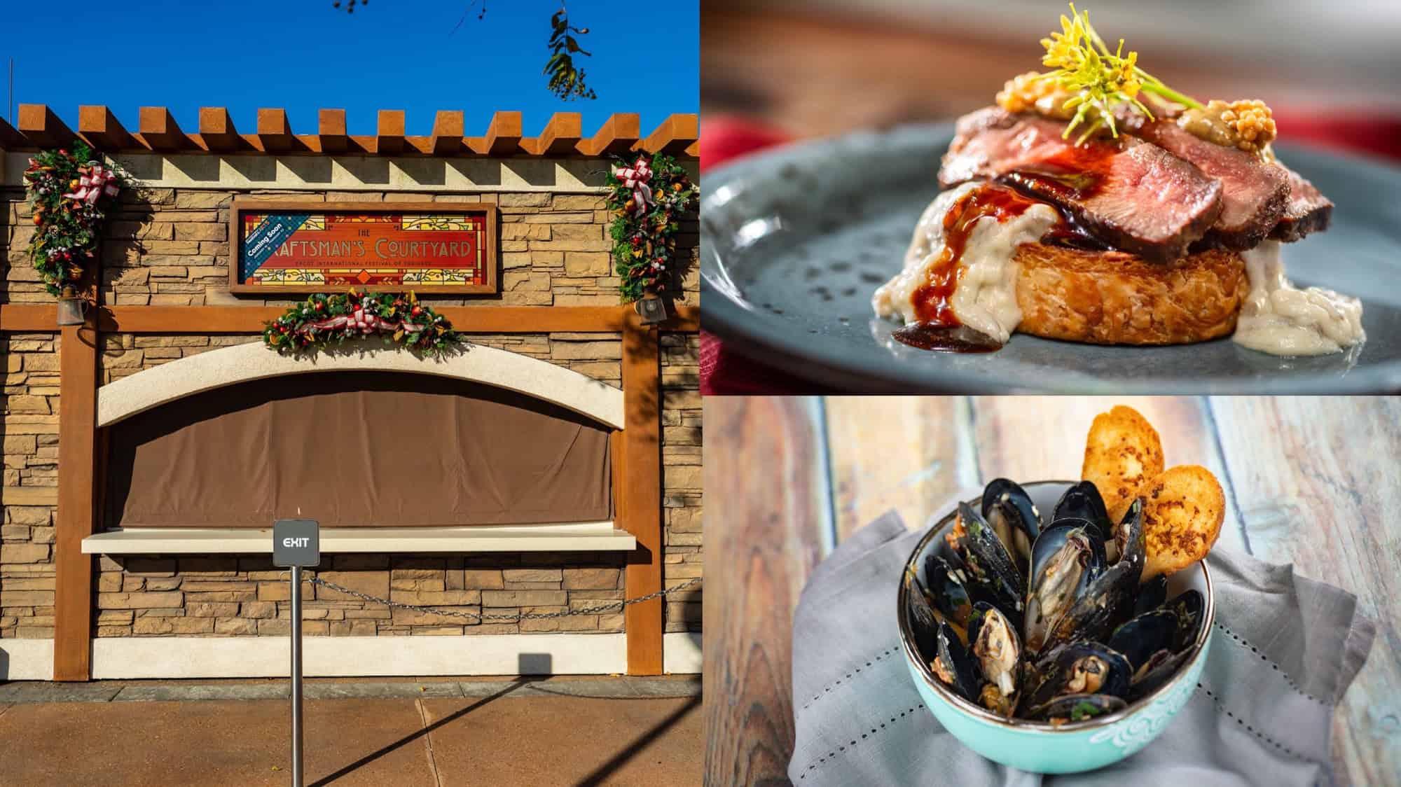 The Craftsman's Courtyard Menu & Food Photos - 2026 EPCOT Festival of the Arts