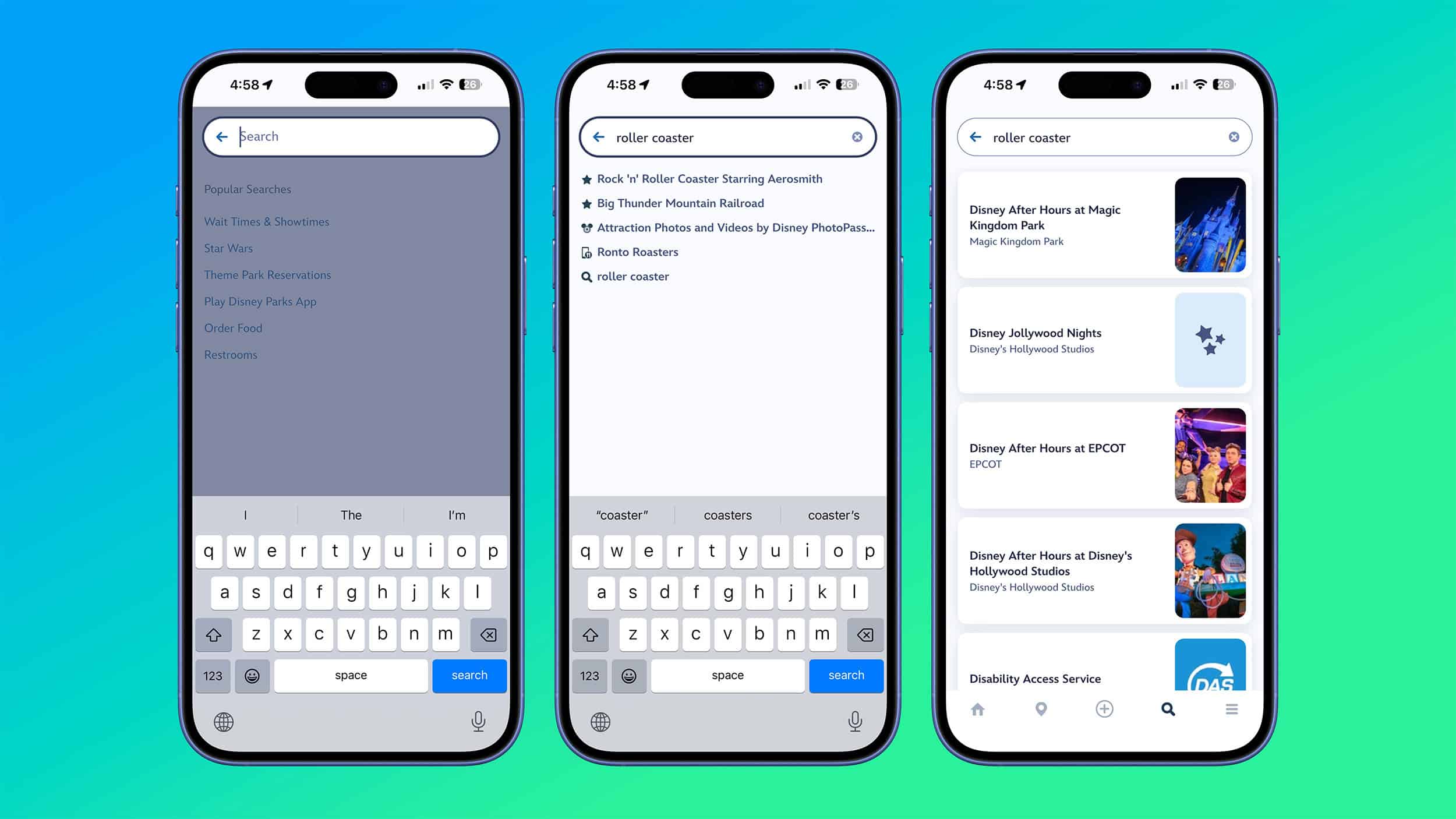 Refreshed Search Results Screen Part of New My Disney Experience Update
