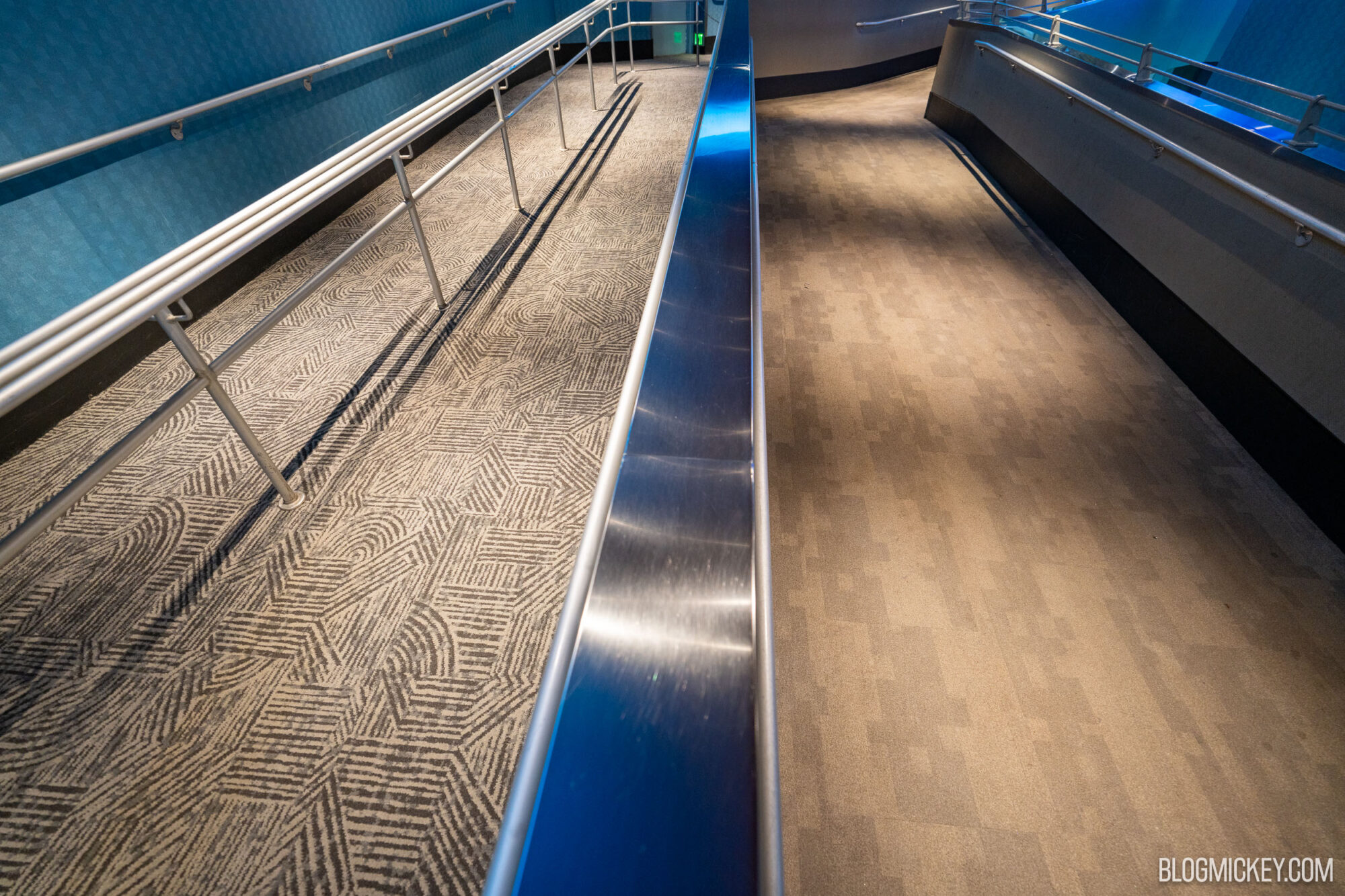 New Carpet Installation Continues, Striking Blue Lighting Refresh Underway at Soarin’ in EPCOT