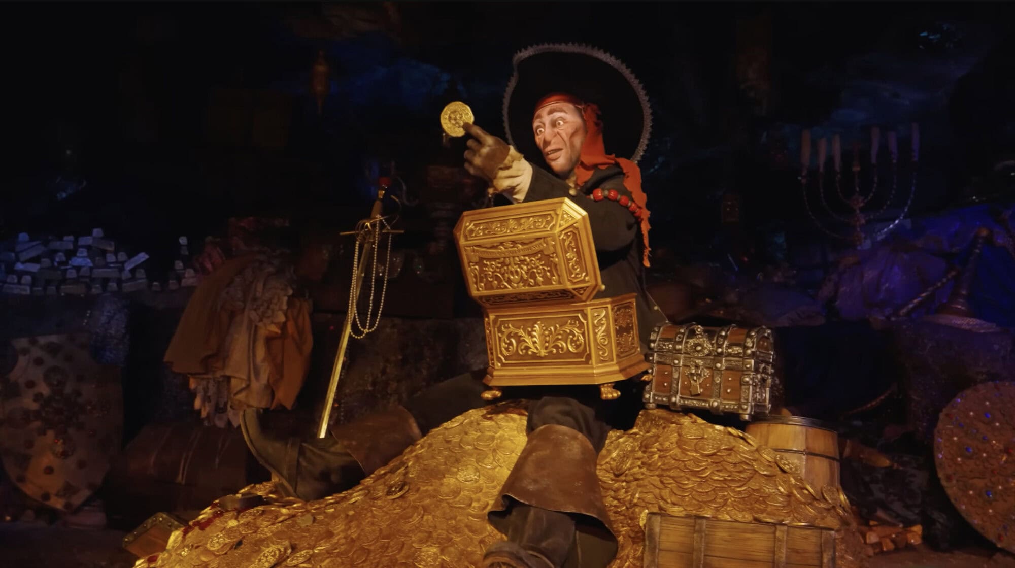 First projection-mapped face on Disney World Audio-Animatronic.