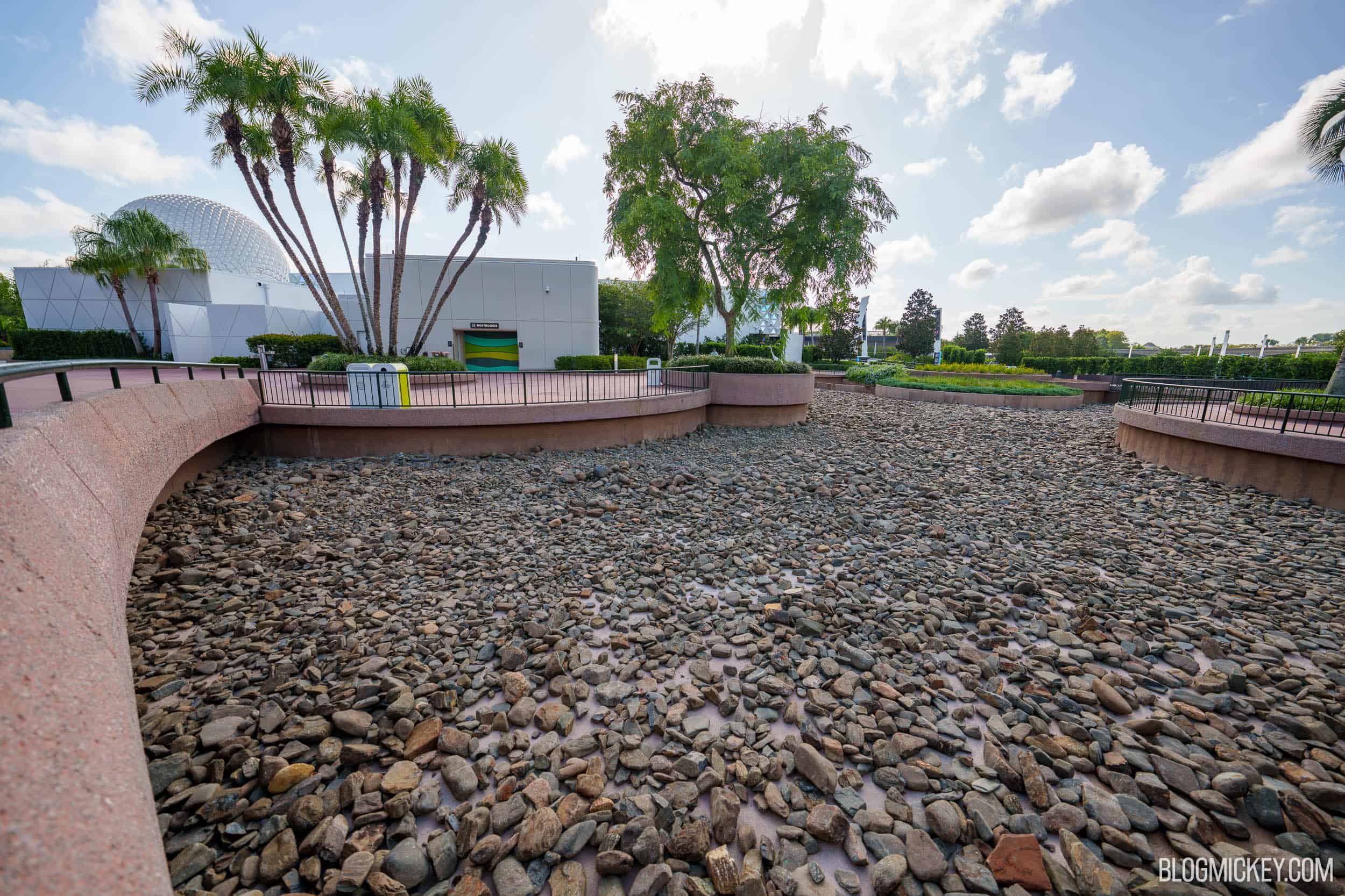 Reflecting Pool Complete EPCOT's Reflecting Pool Refurb Nearly Complete, Awaiting Refilling