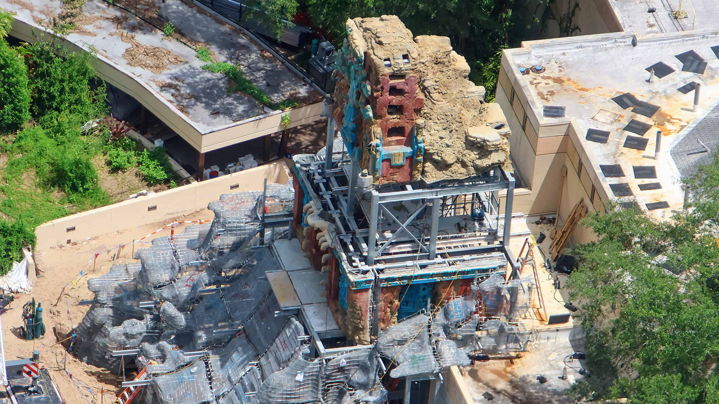 New Aerial Photos Reveal Rich, Detailed Theming Installed for
