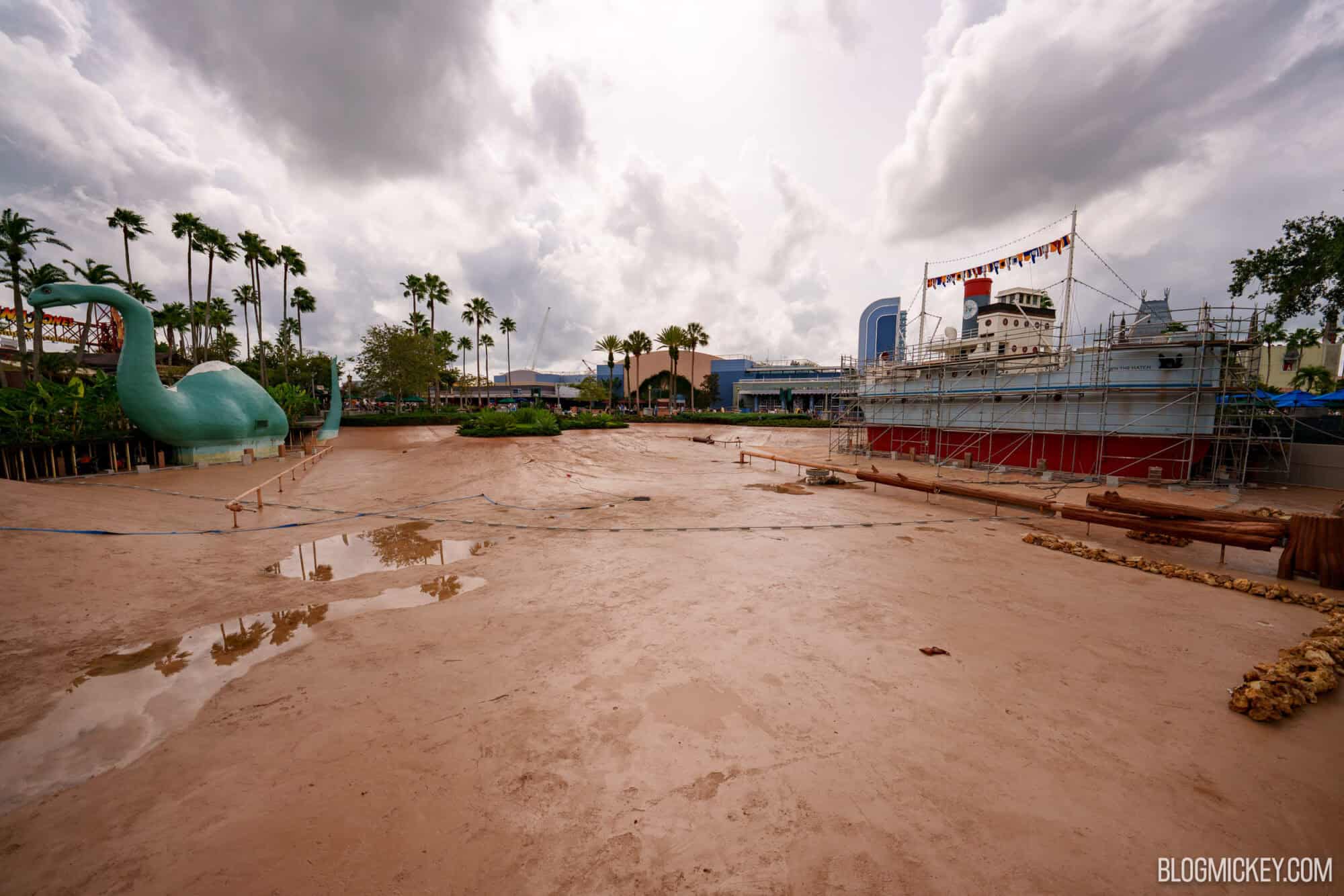 Echo Lake Repainted, Rust Marks Added to Dockside Diner Ship in Echo Lake