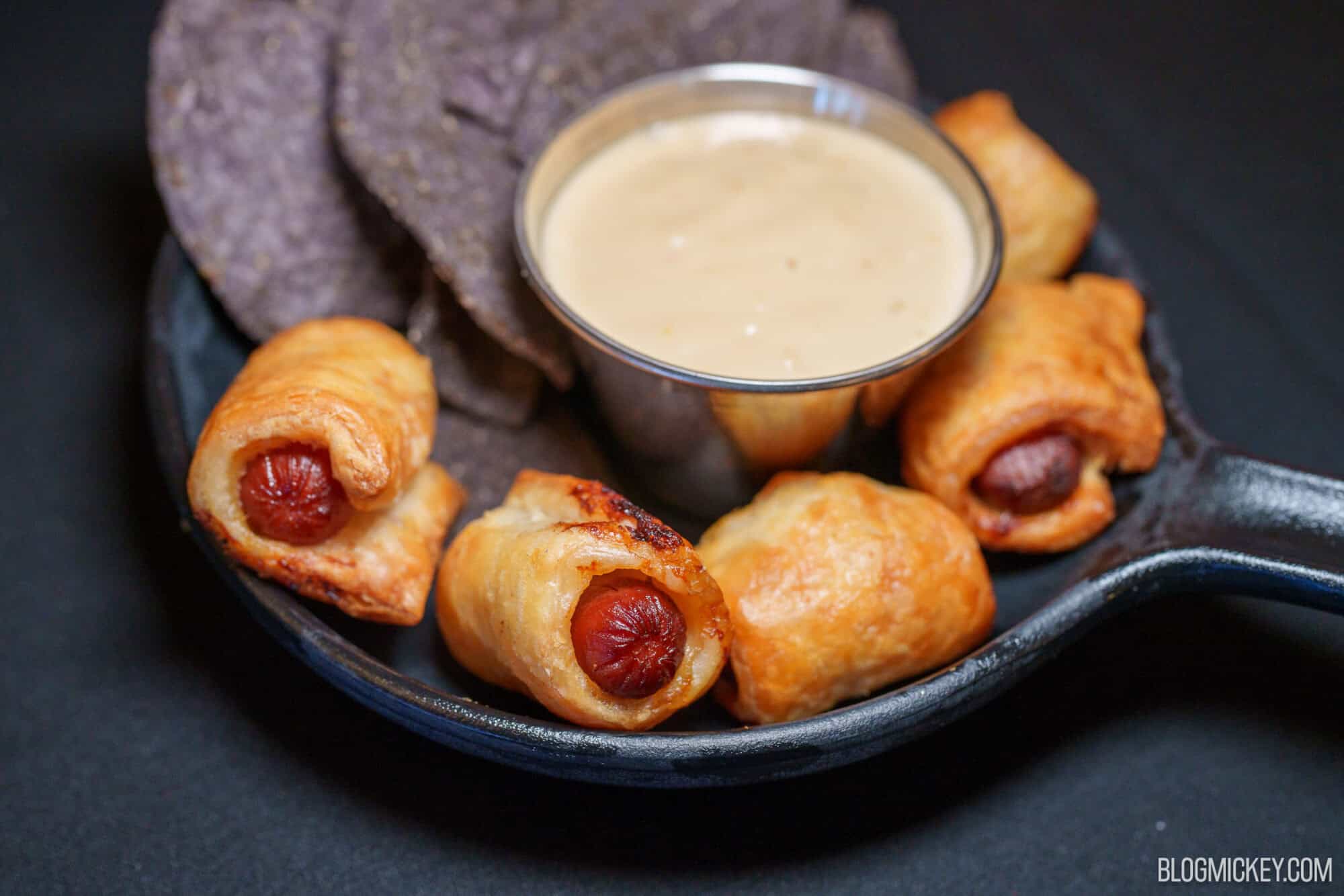 Fried snacks with dipping sauce served at Magic Kingdom in Disney World.