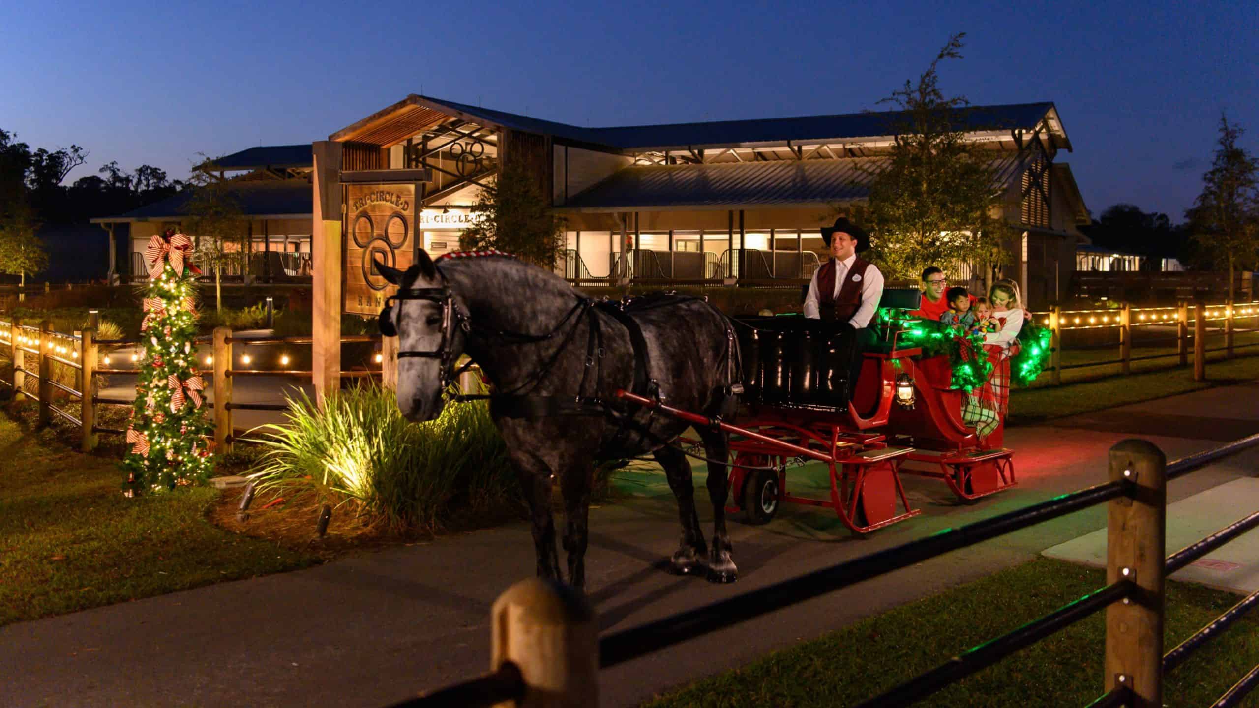 Pferdeschlittenfahrten in Fort Wilderness für Dezember buchbar