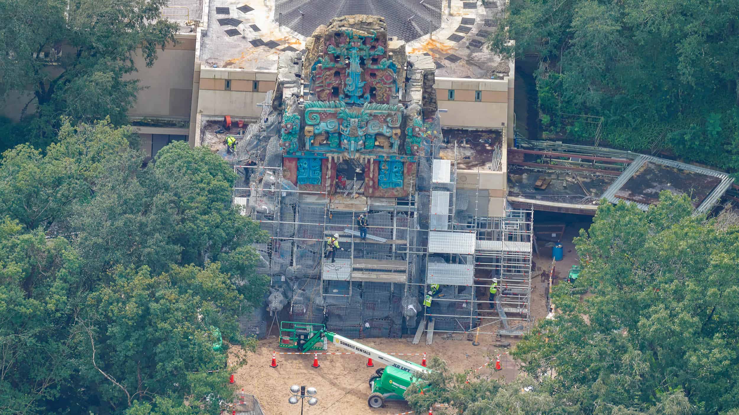 Bau des Maya-Tempels für Indiana Jones im Animal Kingdom schreitet voran