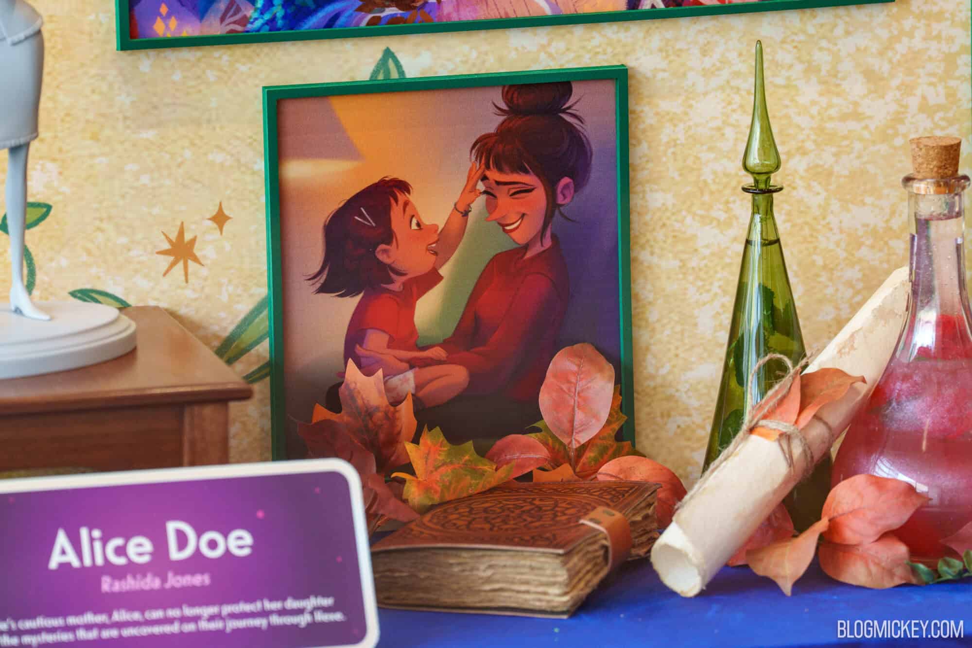Hexed character maquettes and concept art at Hollywood Studios.